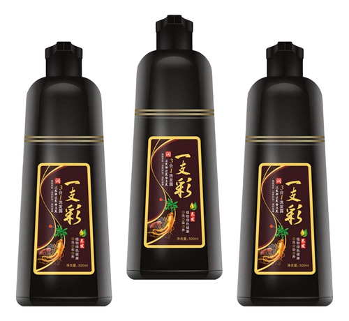 12 Shampoo Tinte Instantáneo Cubre Canas Natural Jengibre