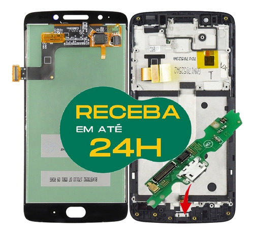 Placa + Carga Rápida Para Moto G5 Xt1672 + Frontal 0rigna!