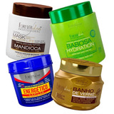 Kit Banho De Verniz, Energético, Mandioca E Babosa 240 G