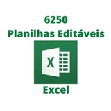 6250 Planilhas Excel 100% Editável + Apostilas E Cursos