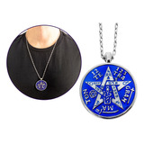 Colar Tetragrammaton Pentagrama Médio Amuleto Esotérico 