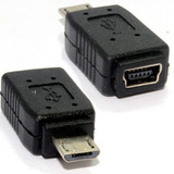 Adaptador Micro Usb Macho A Hembra Miniusb V3 Tranfer De Dat