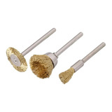 Accesorio Dremel 3 Piezas Cepillos Bronce Ruhlmann 