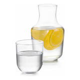 Juego Jarra 1l + Vaso 320ml Cordova Vidrio Cocina Casa Crisa