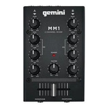 Consola Mixer Dj Gemini Mm1 Portatil 2 Canales