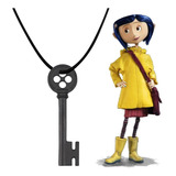 Colar C/pingente Chave Botão Coraline E O Mundo Secreto Geek