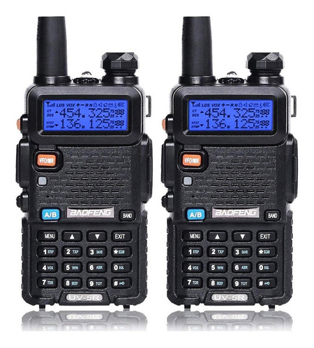 Kit X 2 Handy Baofeng Uv 5r Recargable Walkie Talkie