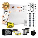 Kit Cerca Elétrica Industrial Ppa Wifi 60m C Bateria 20.000v