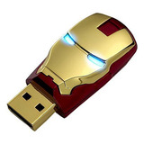 Unidad Flash Usb De 16 Gb De Iron Man The Avengers Con Luz A