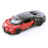 Bugatti Chiron Supersport Carmesi Rojo 1/38 Escala Diecast C