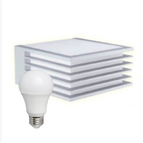 Aplique Pared Exterior Bidireccional Con Foco Led 9w O 10w R