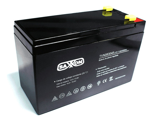 Batería Externa Para Ups Saxxon Cbat7ah 12v 7ah