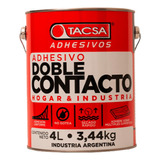 Cemento De Contacto Tacsa Adhesivo Hogar Industria X 4lts C