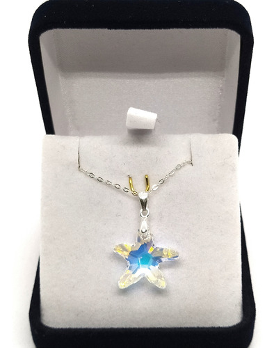 Collar Estrella De Mar Starfish Plata 925 Cristal Austríaco