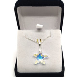 Collar Estrella De Mar Starfish Plata 925 Cristal Swarovksi®