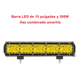 Barra Led 300w 15 Pulgadas Off-road 4x4 Para Jeep Luz