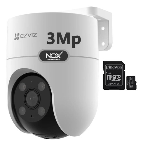 Camara De Seguridad Wifi Ezviz H8c 3mp 2k Sirena Mem 32gb