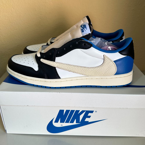 Air Jordan 1 Low Travis Scott X Fragment Tamanho 43