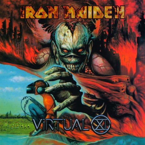Adesivo Iron Maiden Virtual X Capa 20 X 20 Cm