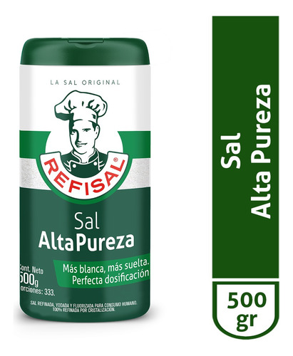Sal Refisal Alta Pureza X 500 G - g a $8