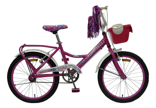 Bicicleta Tomaselli Lady Para Niños Rodado 20 Con Accesorios