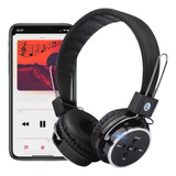 Fone De Ouvido Bluetooth Head Phone Sem Fio Cartão Sd
