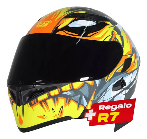 Casco Abatible R7 Racing Unscarred Inflames Rider One Tires