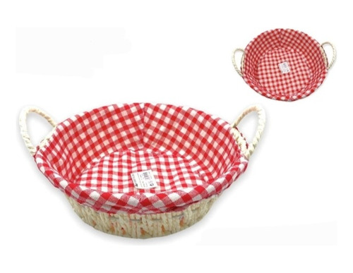 Canasta Para Frutas O Pan Redonda Medidas (24.5cmx8cm)