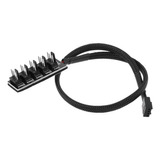 Cable Divisor De Ventilador Pwm Fan Hub De 5 Pines Para Pc,