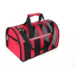 Bolso Transportador De Gatos O Perros Color Rojo Talla L