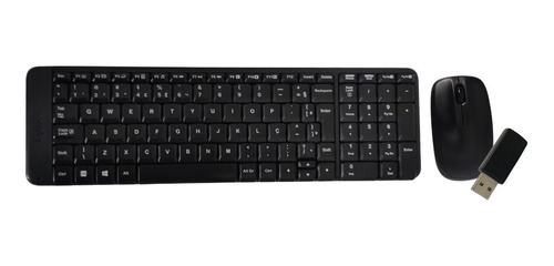 Kit Teclado E Mouse Sem Fio Logitech Mk220 Sem Juros