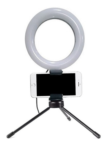 Iluminador Ringh Ligth Pro Led Com Suporte De Mesa 3 Cores