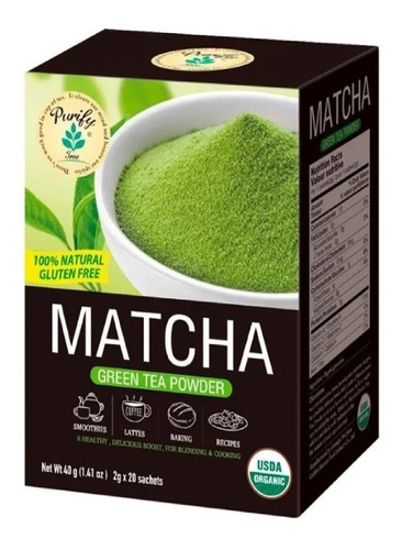 Te Matcha 20 Sobres Polvo 100% Te Matcha / Crisol Tecno