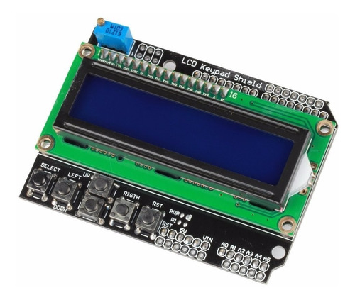 Display Lcd 1602 Botonera Teclado Arduino Shield Robotica