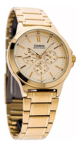 Reloj Casio Modelo Mtp-v300g-9a Acero Local