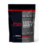 100% Whey Protein Concentrado 900g Md Muscle Sabores Diverso