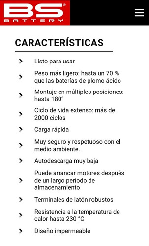 Batera Litio Bs Benelli Vstrong Klr Ktm990 Bmw Yamaha Honda Foto 3