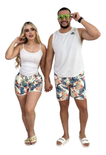  10 Dúo Pareja Short Playero Dama Caballero Verano