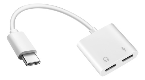 Adaptador De Auriculares Dual C 2 En 1, Conector Usb-c, Cone