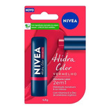 Hidratante Labial Nivea Hidra Color Vermelho 4,8g