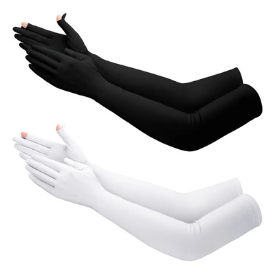 Sobre La Manga 2 Pares De Guantes De Sol Largos Uv For