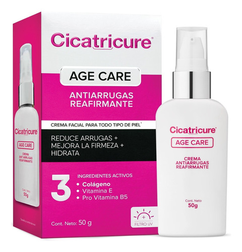 Cicatricure Age Care Crema Antiarrugas Reafirmante 50g.