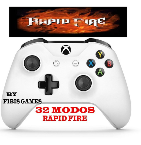 Controle Turbo Rapid-fire Xbox One -32 Modos Slim Branco