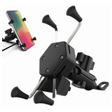 Base Soporte Porta Celular Para Moto/bicicleta Cargador Usb