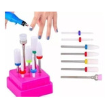 Kit De 7 Puntas Cerámica Para Retiro D Acrílico Gel Manicure