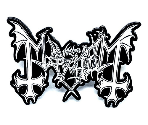 Pin Mayhem Logo Prendedor Metalico Rock Activity