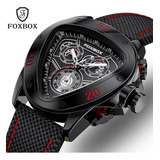 Reloj De Cuarzo Cronógrafo Impermeable Foxbox Para Hombre