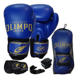 Kit Boxe Muay Thai Luva Bandagem Bucal Masculino Top