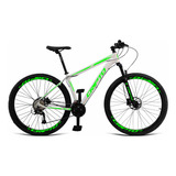 Mountain Bike Cripto Start Aro 29 19  24v Freios De Disco Mecânico Câmbios Importado Index Cor Branco/verde