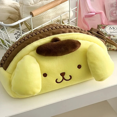 Lapicera Peluche Pompompurin Estuche Escolar Cierre Grueso | Meses sin interés